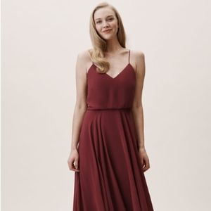 Jenny Yoo Inesse Dress - Hibiscus Lux Chiffon